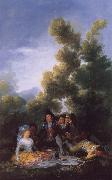 Francisco de Goya A Picnic Sweden oil painting artist
